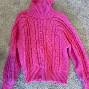 Pink tutleneck sweater from target